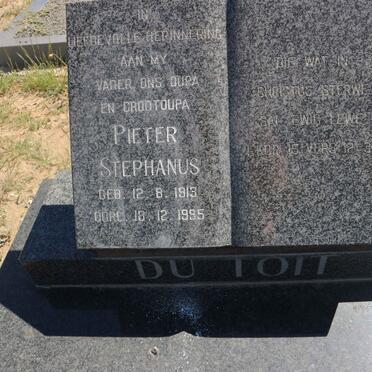 TOIT Pieter Stephanus, du 1913-1995 &amp; Johanna Aletta 1917-1991