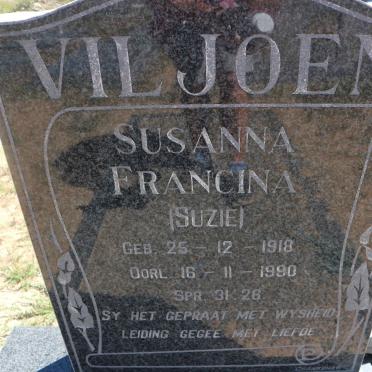 VILJOEN Susanna Francina 1918-1990