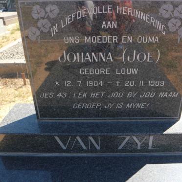 ZYL Johanna, van nee LOUW 1904-1989