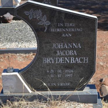 BRYDENBACH Johanna Jacoba 1924-1997