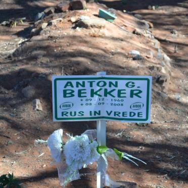 BEKKER Anton G. 1960-2008