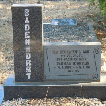 BADENHORST Thomas Ignatius 1919-1971