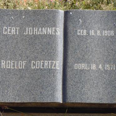 COERTZE Gert Johannes Roelof 1908-1971