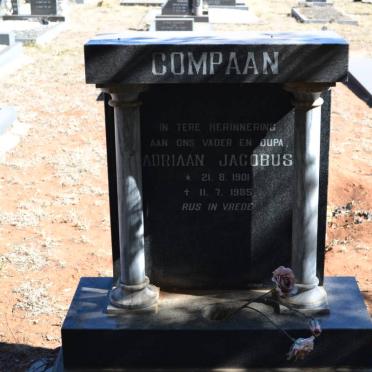 COMPAAN Adriaan Jacobus 1901-1985