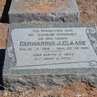 CLAASE Gerhardus J. 1918-1951