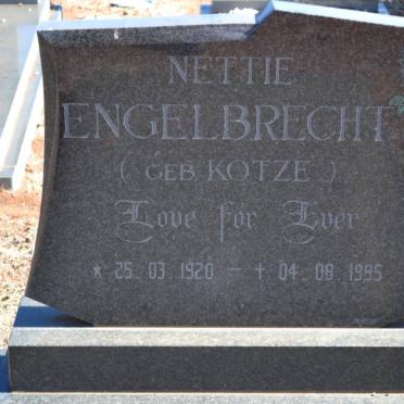 ENGELBRECHT Nettie nee KOTZE 1920-1995
