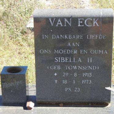 ECK Sibella H., van nee TOWNSEND 1915-1973