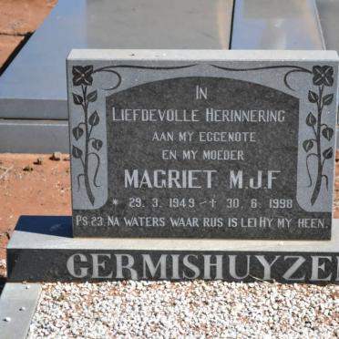 GERMISHUYZEN Magriet M.J.F. 1949-1998