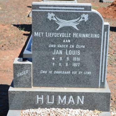 HUMAN Jan Louis 1891-1977