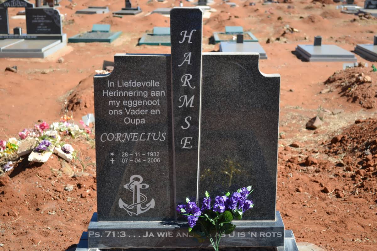 HARMSE Cornelius 1932-2006
