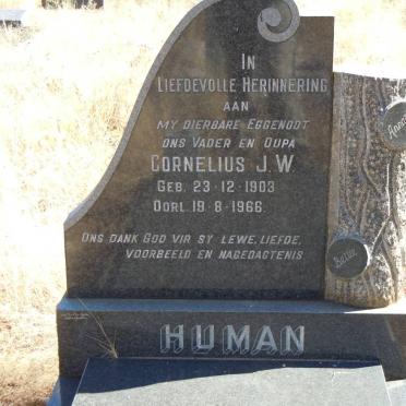 HUMAN Cornelius J.W. 1903-1966