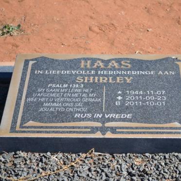 HAAS Shirley 1944-2011