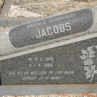 JACOBS Andries Gerhardus 1945-1980