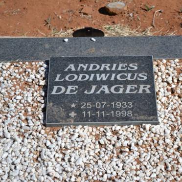 JAGER Andries Lodiwicus, de 1933-1998