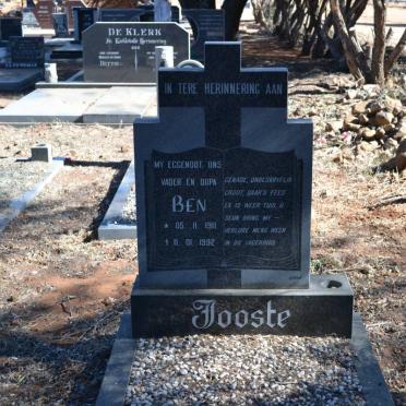 JOOSTE Ben 1911-1992