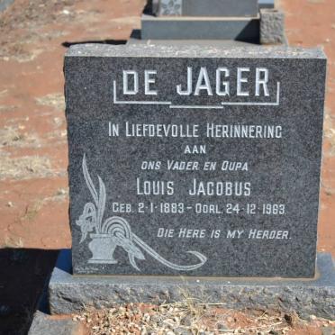 JAGER Louis Jacobus, de 1883-1963
