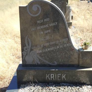 KRIEK Jacob J. 1905-1968