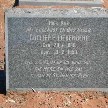 LIEBENBERG Gotliep P. 1880-1950