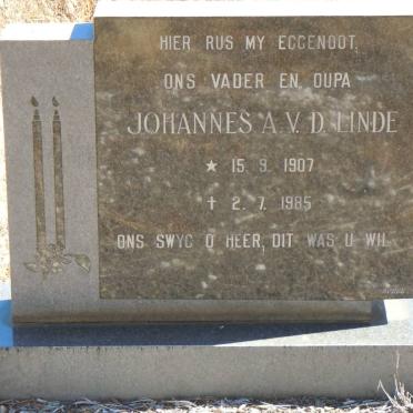 LINDE Johannes A., v.d. 1907-1985
