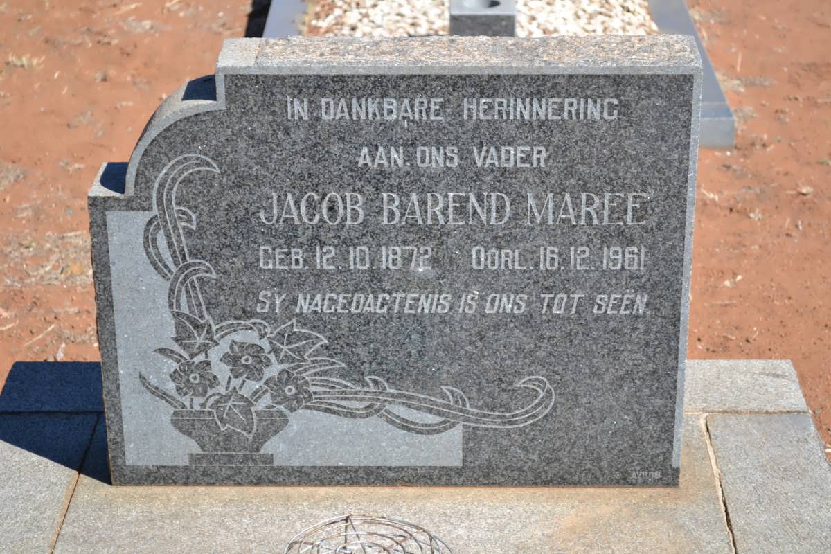 MAREE Jacob Barend 1872-1961