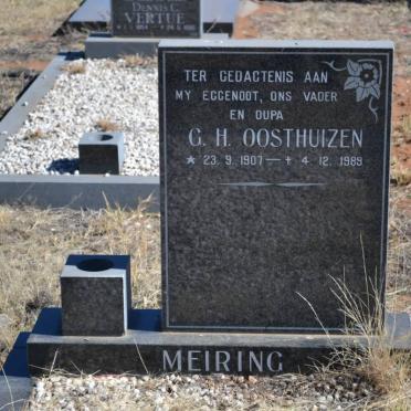 MEIRING G. H. Oosthuizen 1907-1989