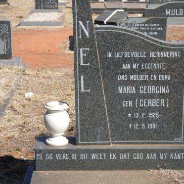 NEL Maria Georgina nee GERBER 1925-1981