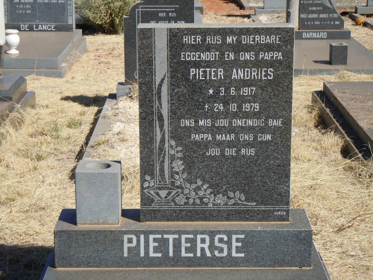 PIETERSE Pieter Andries 1917-1979