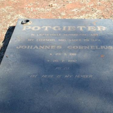 POTGIETER Johannes Cornelius 1916-1992