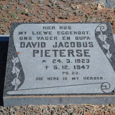 PIETERSE David Jacobus 1923-1947