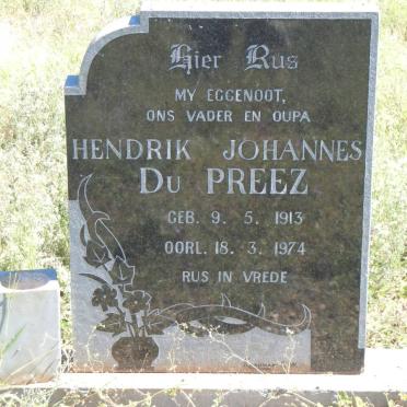 PREEZ Hendrik Johannes, du 1913-1974