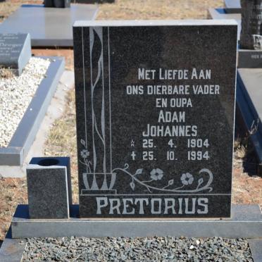 PRETORIUS Adam Johannes 1904-1994
