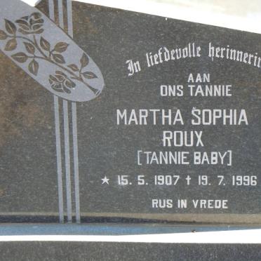 ROUX Martha Sophia 1907-1996