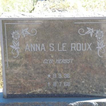 ROUX Anna S., le nee HERBST 1936-1968