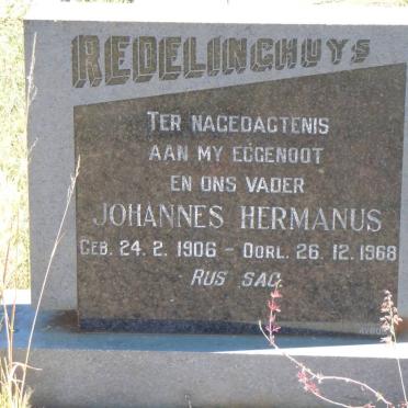 REDELINGHUYS Johannes Hermanus 1906-1968