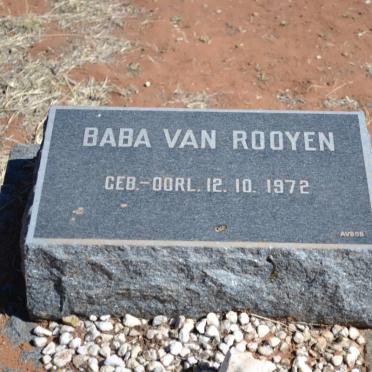 ROOYEN Baba, van 1972-1972