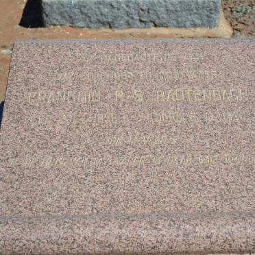 RAUTENBACH Francois P.S. 1896-1960