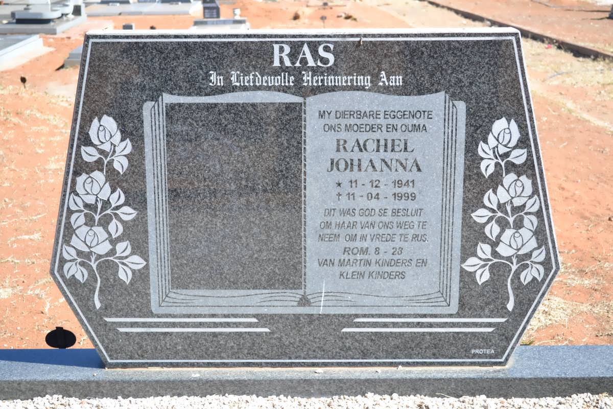 RAS Rachel Johanna 1941-1999