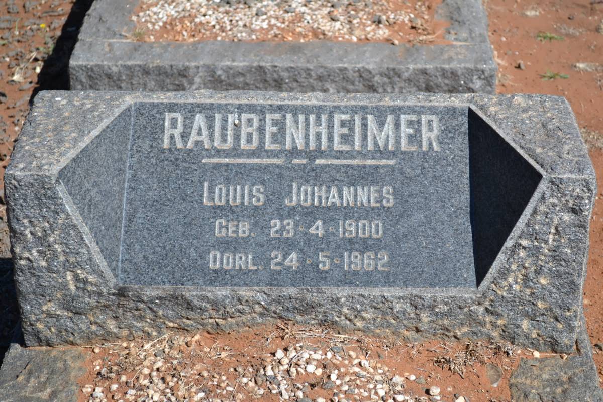 RAUBENHEIMER Louis Johannes 1900-1962