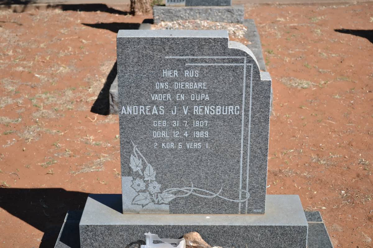 RENSBURG Andreas, J. v. 1907-1989