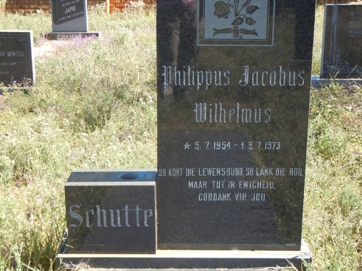 SCHUTTE Philippus Jacobus Wilhelmus 1954-1973