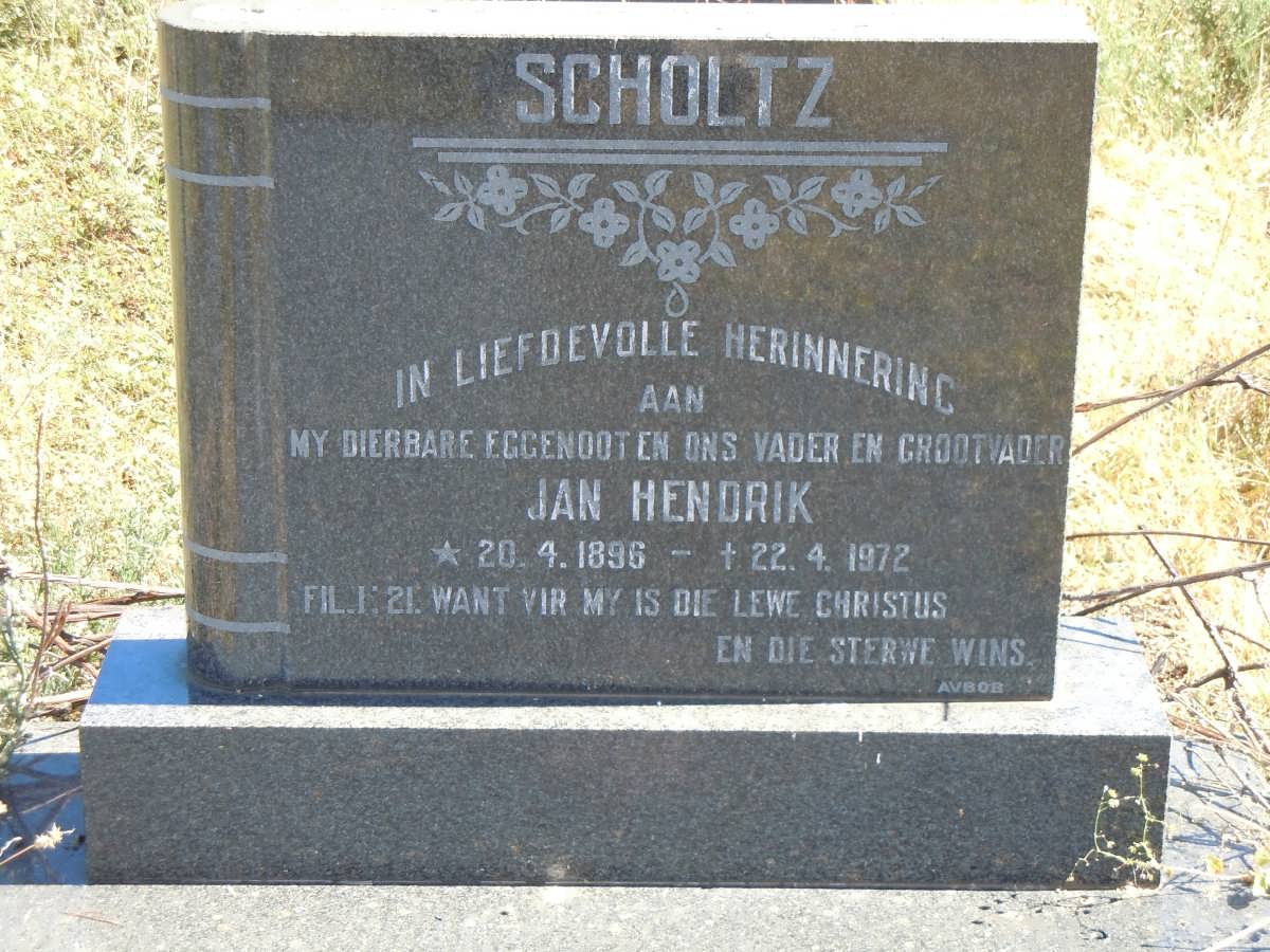 SCHOLTZ Jan Hendrik 1896-1972