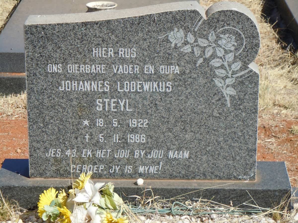 STEYL Johannes Lodewikus 1922-1986