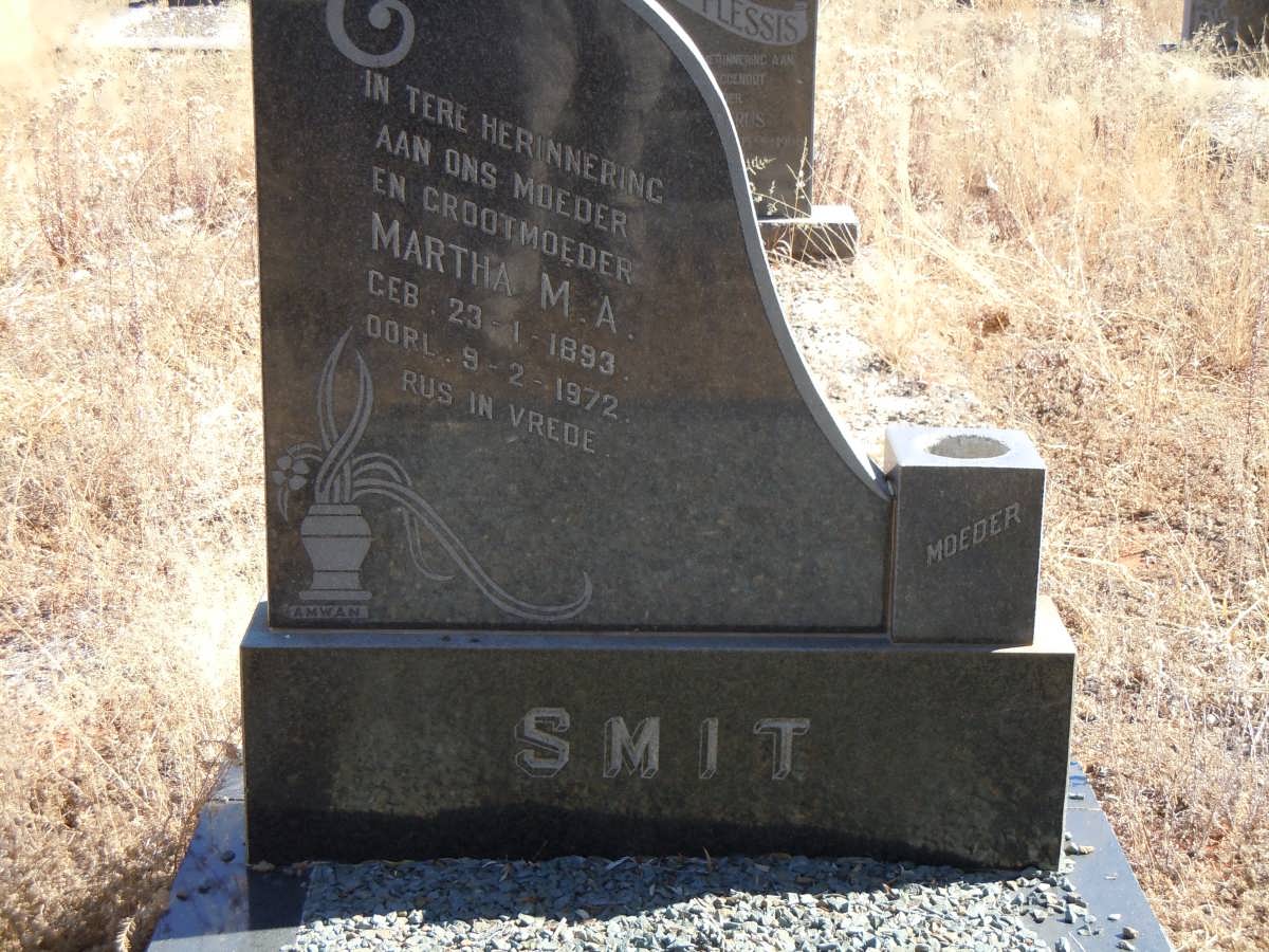 SMIT Martha M.A. 1893-1972