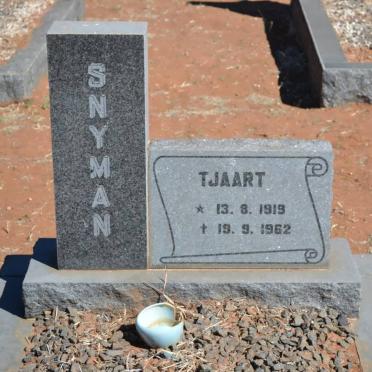 SNYMAN Tjaart 1919-1962
