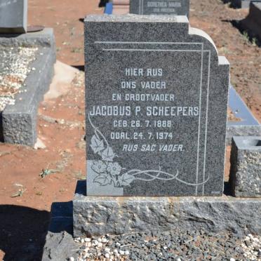 SCHEEPERS Jacobus P. 1888-1974