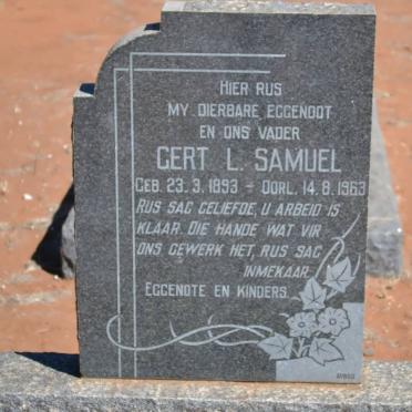 SAMUEL Gert L. 1893-1963
