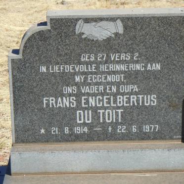 TOIT Frans Engelbertus, du 1914-1977