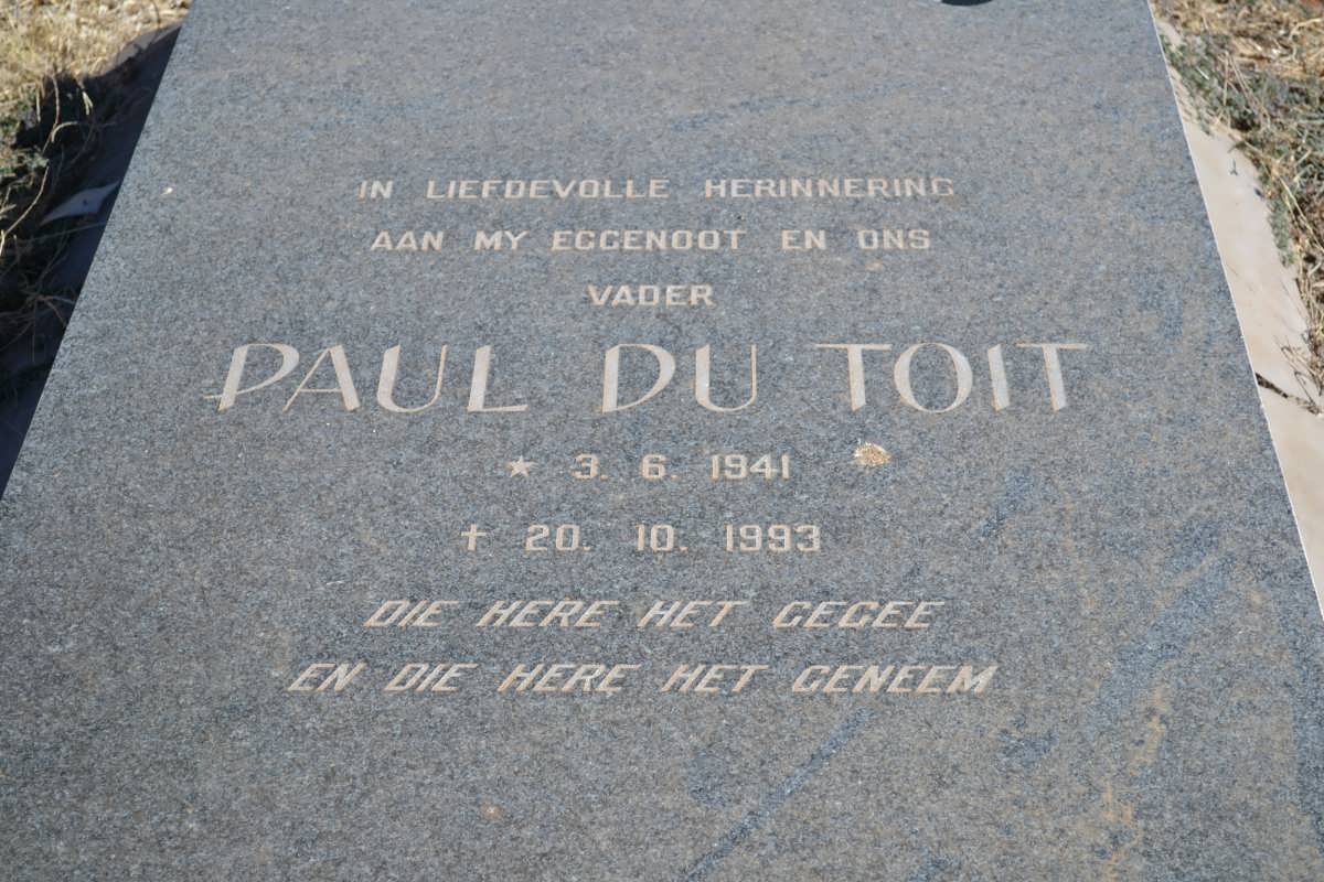 TOIT Paul, du 1941-1993