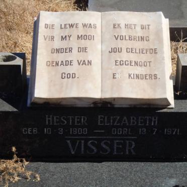 VISSER Hester Elizabeth 1900-1971
