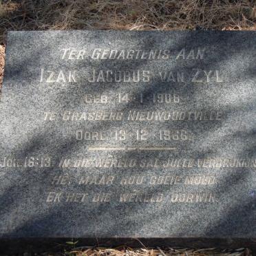 ZYL Izak Jacobus, van 1908-1966